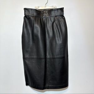 Saks Fifth Ave. Leather Skirt